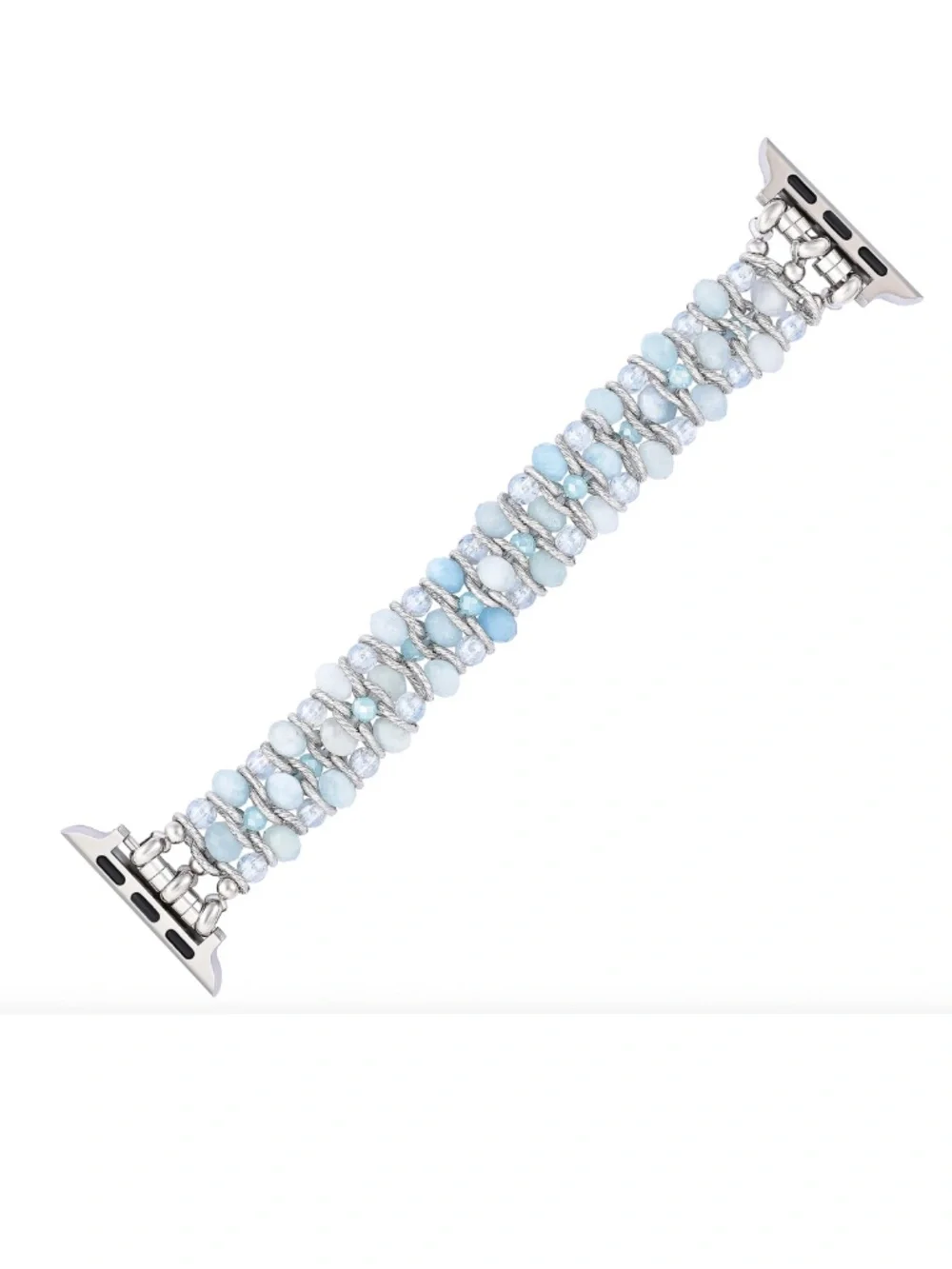 NWT Cape Diablo Aquamarine Sapphire Braided Apple Watch Strap